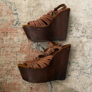 Sbicca Leather Wedges